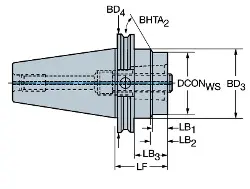 Produktfoto 1 von C6A39054650050 SANDVIK COROMANT CAPTO-Grundh. BigPlus