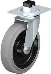 Produktfoto 1 von LE-POEV 200KD-CS11-SG BLICKLE Stahlblech-Lenkrolle mit Anschraubplatte