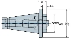 Produktfoto 1 von C33900050030 SANDVIK COROMANT CAPTO-Grundhalter