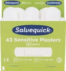 Produktfoto 1 von 1009943V Sensitive Pflaster, 6 Refills á 43 Pflaster -Salvequick-