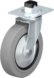 Produktfoto 1 von LE-POEV 200R-CS11-SG-FA BLICKLE Stahlblech-Lenkrolle mit Anschraubplatte