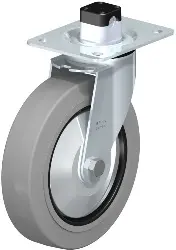 Produktfoto 1 von LE-POEV 200XR-CS11-SG-FA BLICKLE Stahlblech-Lenkrolle mit Anschraubplatte