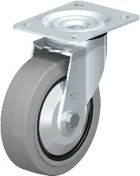 LE-POEV 160XK-SG-FA BLICKLE Stahlblech-Lenkrolle mit Anschraubplatte
