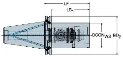 Produktfoto 1 von I50QCC6115 SANDVIK ISO 7388-1 Adapter auf Coromant Capto