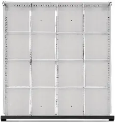 Produktfoto 1 von 901909 Schubl-Einteil-Set 1/4-Teilung für Fronthöhe 90 - 150 mm