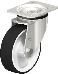 Produktfoto 1 von LKX-POTH 160G BLICKLE Edelstahl-Schwerlast-Lenkrolle mit Anschraubplatte