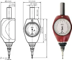 Produktfoto 1 von 4304311 Universal-Taster 3-D analog metrisch MAHR