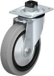 L-POEV 200XKA-CS11-SG-FA BLICKLE Stahlblech-Lenkrolle, mittelschwere Ausführung