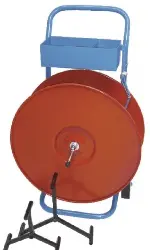 Produktfoto 1 von 17604 Abrollwagen f. Großrollen rot lackiert