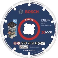 Produktfoto 1 von 2608900533 X-LOCK Diamant-Trennscheibe Ø 125 mm, für Metall -BOSCH-