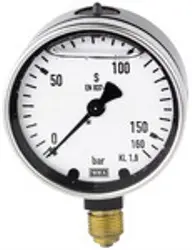 Produktfoto 1 von 727 727, Glyzerinmanometer, Metallgehäuse, G 1/2 unten, 0-10,0 bar, Ø 100
