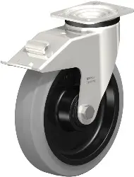 Produktfoto 1 von LEX-POEV 200XKA-1-FI-SG BLICKLE Edelstahl-Lenkrolle mit Anschraubplatte