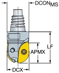 R21620EH20 SANDVIK COROMILL Kugelschaftfräser modul.