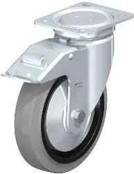 Produktfoto 1 von LU-POEV 200XKA-FI-SG-FA BLICKLE Stahlblech-Lenkrolle, schwere, geschlossene Ausf.