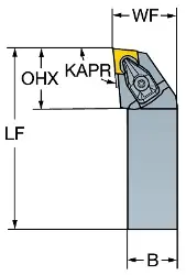 Produktfoto 1 von CCLNL124B-4 SANDVIK T-MAX Halter für Keramik-Wendeplatten