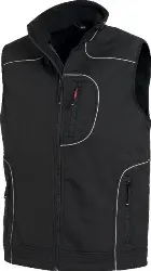 Produktfoto 1 von 78517-20-M Softshell-Weste, Herren MARTIN, schwarz, Gr. M - FHB -