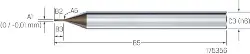Produktfoto 1 von 2.CMI35.C1Z3.025.1 CrazyMill Hexalobe 5,0xd, INOX, Z3, 0,25 MIKRON