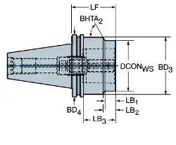 Produktfoto 1 von C8A39054750070 SANDVIK COROMANT CAPTO-Grundhalter BIGPLUS