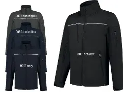 402701BLACKM Softshelljacke Exzel. REWEAR schwarz, M -TRICORP-