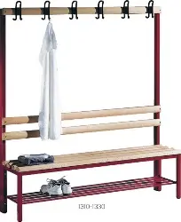 Produktfoto 1 von 8052-100 einseitige Garderobenbänke ohne Schuhrost