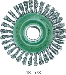 Produktfoto 1 von 47280132 Pipelinebürste gezopft, einrhg Edelstahldraht, 115 × 6 mm