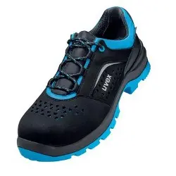 Produktfoto 1 von 9554838 UVEX 2 xenova®, S1 SCR, gelochter Halbschuh, schwarz/blau, W11, Gr. 38