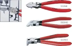 Produktfoto 1 von 72 01 160 KNIPEX-Kunststoff-Seiten- schneider, gerade, mit Feder