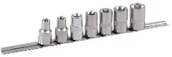 Produktfoto 1 von 4223 Steckschlüssel-Satz 1/2' Außen TORX, auf Schiene