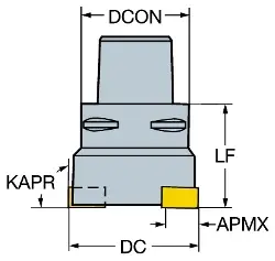 Produktfoto 1 von R215A085C825M SANDVIK MODULMILL-Fräskörper 80-100