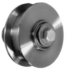 Produktfoto 1 von 77601000 Laufrad aus C 45 mit Achsbolzen Raddurchmesser 100mm