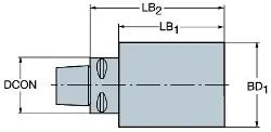 Produktfoto 1 von C33915060090B SANDVIK COROMANT CAPTO-Aufnahmerohlinge
