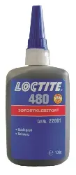 Produktfoto 1 von 231397 LOCTITE 480, Sofortklebstoff, schwarz, schlagzäh, langsam, 100G Flasche