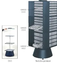 Produktfoto 1 von 137607 Drehturm für Kleinteile-Magine T = 250 mm