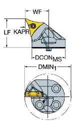 Produktfoto 1 von SL-CP-30AR-32-11C40 SANDVIK CoroTurn® Prime Schneidkopf zum Drehen