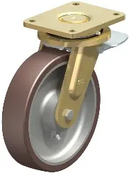 Produktfoto 1 von LS-GB 250K-ST BLICKLE Stahlgeschweißte Schwerlast-Bockrolle mit Stahlfeder