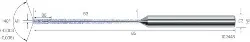 Produktfoto 1 von 2.CFS.50105.IK.0 CrazyDrill Flex VHM 50xd, Stahl, IK, 1,05mm MIKRON