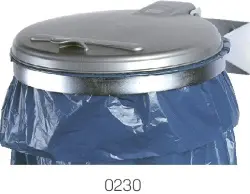 Produktfoto 1 von 1091 Wandkonsole, 1x120-l Sack, verzinkt, KS-Deckel silber