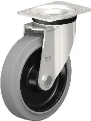 LKX-POEV 200KD-SG BLICKLE Edelstahl-Schwerlast-Lenkrolle mit Anschraubplatte