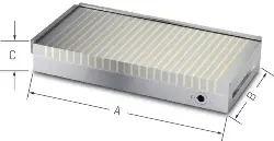 PM01111-350X150 Permanent-Magnet-Spannplatte Abm.: 350x150x 60 mm
