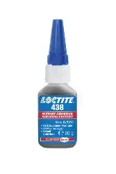 Produktfoto 1 von 871819 LOCTITE 438, Sofortklebstoff, schwarz, schlagzäh, schnell, 20G Flasche