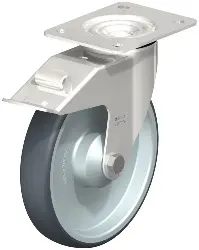 Produktfoto 1 von LEX-TPA 200KD-FI BLICKLE Edelstahl-Lenkrolle mit Anschraubplatte