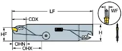 Produktfoto 1 von QDNR2F33C25A SANDVIK COROCUT Messer QD mit HP