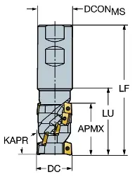 Produktfoto 1 von RA390032M3245L SANDVIK COROMILL 390 Walzenstirnfräser