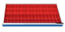 Produktfoto 1 von 181BLH75 Kleinteilekästen 64-teilig für R 48-24