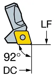Produktfoto 1 von 39138U2ATC11A SANDVIK Einbauhalter