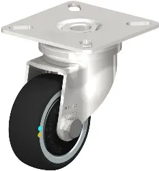 Produktfoto 1 von LPXA-PATH 50KD-ELS-FK BLICKLE Edelstahl-Apparate-Lenkrolle mit Anschraubplatte