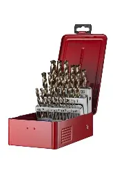 Produktfoto 1 von A295225 Bohrersatz 25-teilig HSS-E kurz mit Zyl. DIN 338 N