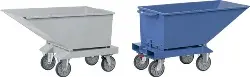 Produktfoto 1 von 4701 Muldenkipper 250l, blau ohne Sieb u. Ablasshahn