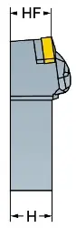 Produktfoto 1 von DDJNR164D-2 SANDVIK T-MAX Halter für Keramik-Wendeplatten