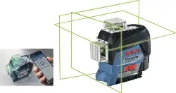 Produktfoto 1 von 0601063T00 Akku-Linienlaser 3 Ebenen grün GLL 3-80 CG - BOSCH -